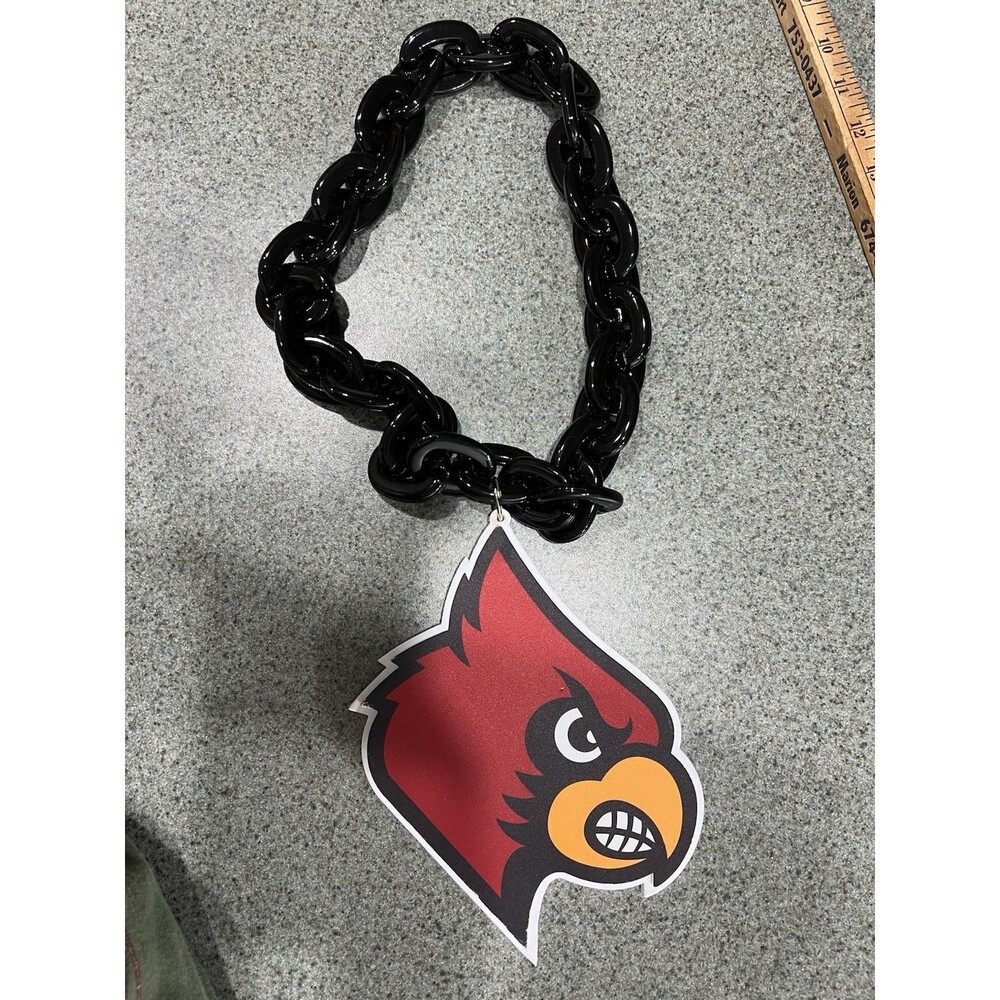 Louisville Cardinals Over-Sized Necklace Logo Pendant Hype Chain